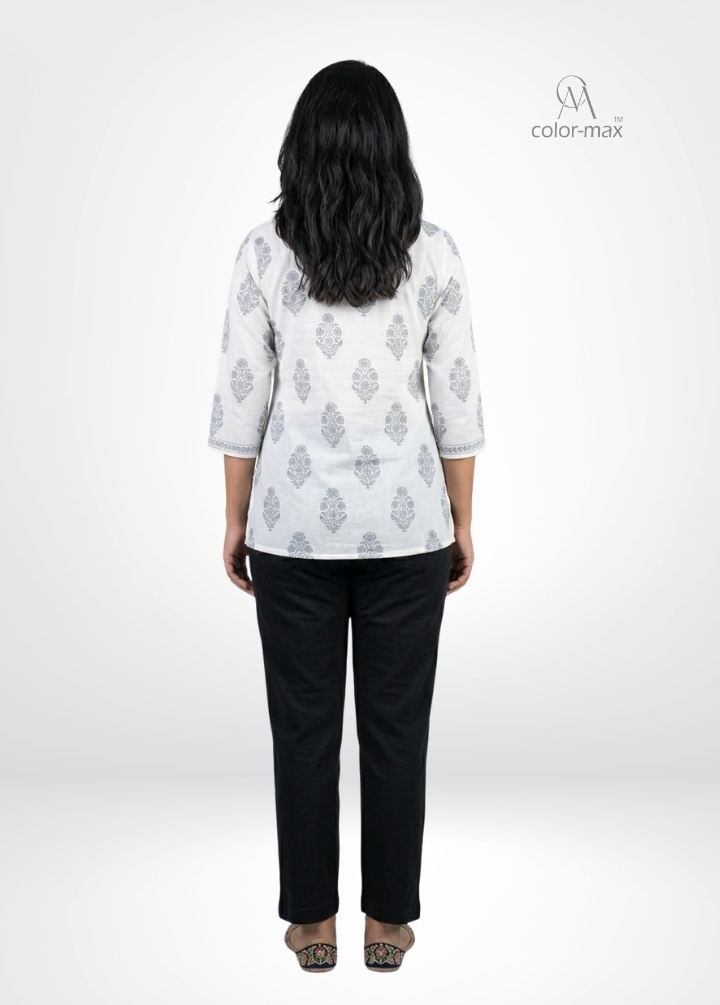 BLACK - Premium Cotton Lycra Kurti Pants - Hover